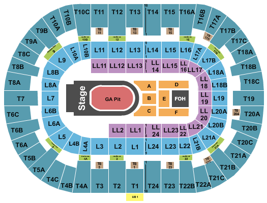 Pechanga Arena Kane Brown Seating Chart